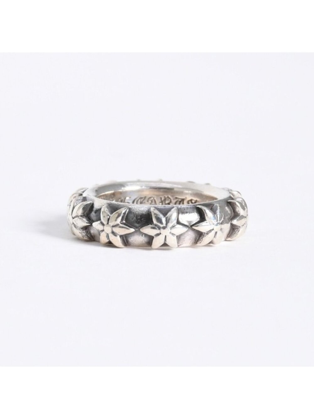 Chrome Hearts Star Band Ring 925 Sterling Silver